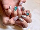梅雨ネイル パラジェル