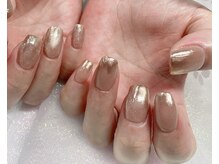 モルフォネイル(Morpho nail)/#ブラウン#ニュアンス#大理石