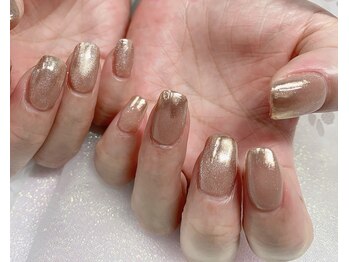 モルフォネイル(Morpho nail)/#ブラウン#ニュアンス#大理石