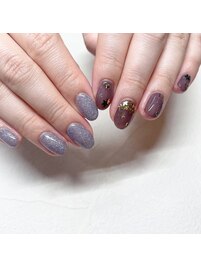 flash nail × star nail♪
