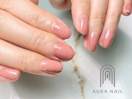 ナチュラルピンクの美爪に！