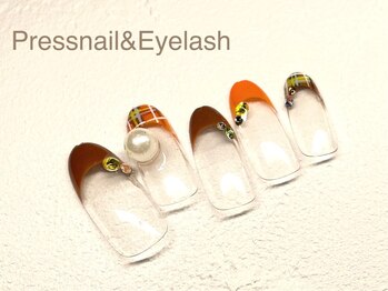プレス ネイルアンドアイラッシュ(PRESS NAIL&EYELASH)/【ハンド】定額※オフ込￥12800