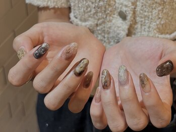 サトリネイルルーム(Satoril..nail room)/brown nuance/お持ち込みdesign