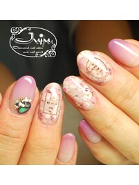 秘密の花園ネイル