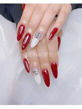 ビーネイル 新松戸(BE NAIL)/赤色可愛いワンカラー