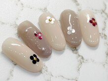 チェリーズネイル(Cherrys Nail)/春 フラワー シンプルネイル
