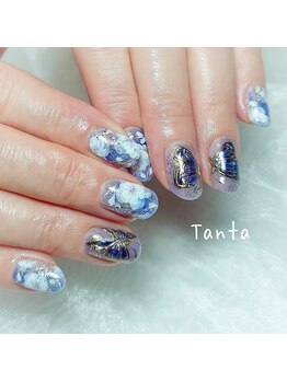 タンタ(Tanta)/持ち込みアート　フラワー×蝶