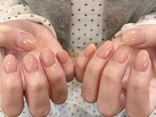 艶々ワンカラーネイル♪