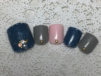 ネイルサロン リリオ(Nail Salon Ririo)/フットデニムネイル