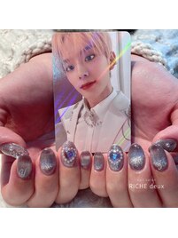 推しの好きな色で推し活ネイル♪