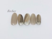 ネイルサロンリシェ 烏丸御池(Recher)/Autumnカラー×ミラー