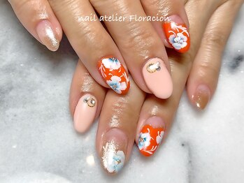 ネイルアトリエ フロラシオン/贅沢アートの褒められネイル98