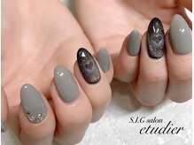 S.I.Gサロン エチュデイエ(etudier)/ぽわんハートネイル☆