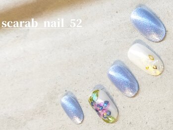 スカラべネイル52 春日部(Scarab Nail 52)/ジューンブライド☆紫陽花ネイル