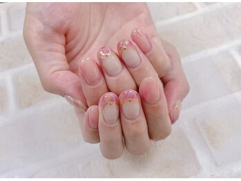 ネイル ビューティーマジック 葛西本店/マーブルフレンチネイル