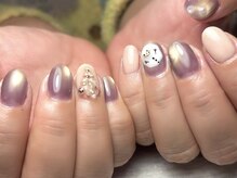 ザ ネイル パーラー 博多駅(The Nail Parlor)/溶けだるまとクリスマスネイル