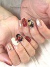 バレンタインネイル