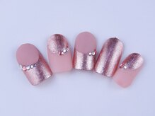 まつげアンドネイル ディアマンローズ(DIAMANT ROSE)/メタリックネイル・90分6930円