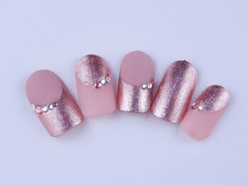 まつげアンドネイル ディアマンローズ(DIAMANT ROSE)/メタリックネイル・90分6930円