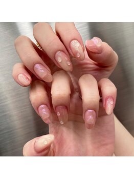 アイスタジオ アンド ダブルネイル 高槻店(EYE STUDIO&W NAIL)/ニュアンス水滴ネイル