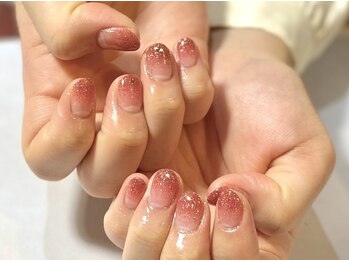 イーネイル(e-NAIL)/赤ラメネイル☆