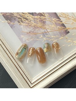 セプトネイル 函館店(SEPT NAIL)/9月大人カワイイサンプル6930円