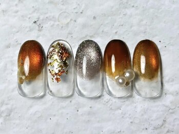 べっ甲カラーネイル