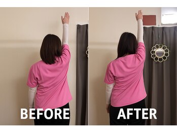 ほぐし処ふらっと 秋津駅前/記念すべき1人めのお客様です。