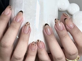 ベストネイル 大宮東口店(Best Nail)/フレンチヒョウ柄ネイル