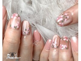 春 さくら　ピンクネイル