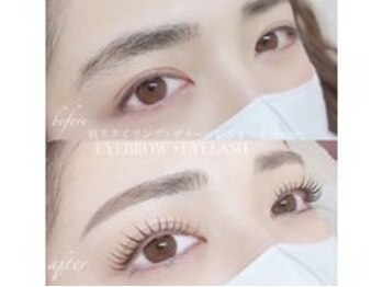 眉毛とまつげパーマ専門店【アリュージョン】横浜駅前店 パリジェンヌ&美眉/眉スタイリング×まつげパーマ