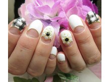 コットンローズ(Cotton Rose)/ツイードネイル