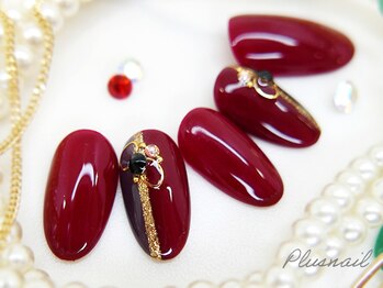 プラスネイル 銀座中央通り店(PLUS NAIL)/【161】定額6,589円ボルドー