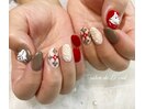 溶け雪だるまnail