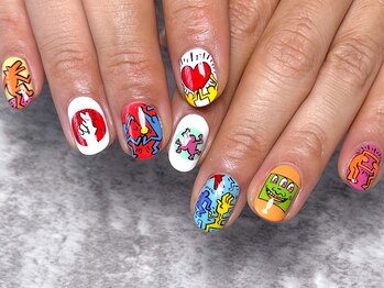 モルフォ 千駄ヶ谷(Morpho)/キースヘリング風メンズネイル