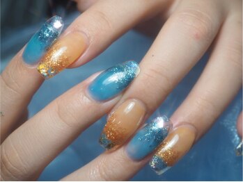 トリネブランシ ネイルアトリエ(Trinebranci._Nail Atelier)の写真/【華奢魅せ*長さだし】韓国&ワンホンネイルに欠かせない長さだし×うるツヤカラーで見惚れる上品な手元に◇