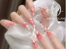 モアグラム 渋谷道玄坂店(More Glam)/チックネイル　フラワーネイル
