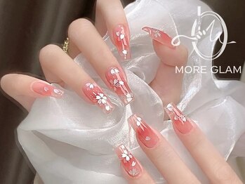 モアグラム 渋谷道玄坂店(More Glam)/チックネイル フラワーネイル