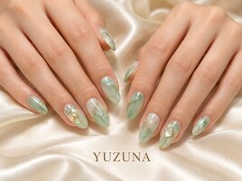 ミントグリーン×ネイル068