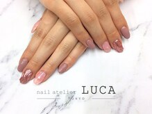 ネイルアトリエルカ(nail atelier LUCA)/s-65 うねうねミラーネイル
