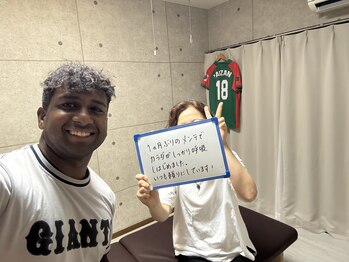 美容ストレッチ王子/50代女性のお客様♪