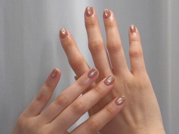 ネリネ 天神(nerine)/マグネットネイル/くすみピンク