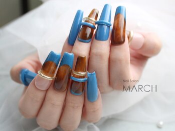ネイルズイブ マーチ 天満店(nails ibu MARCH)/Blue autumn