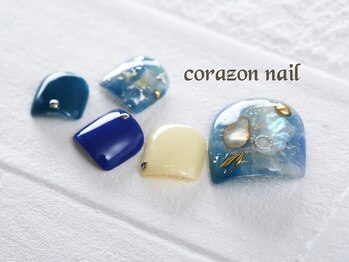コラソンネイル(corazon nail)/FOOT★90分やり放題天然石ネイル