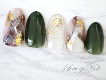 ラグジュアリー ネイルズ(Luxury Nails)/ニュアンス大理石☆彡