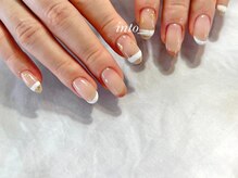 ネイルサロン イントゥ(into_)/定額　フレンチ　アート　秋色