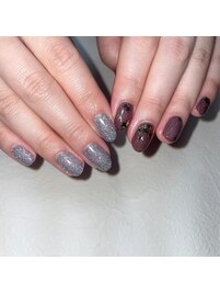 flash nail × star nail♪