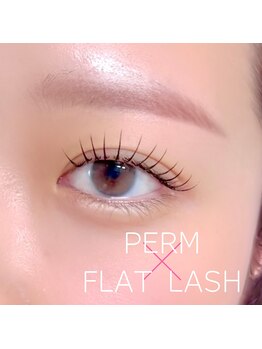 アイラッシュサロン ミー(ME)/パーマ×フラットラッシュ100本