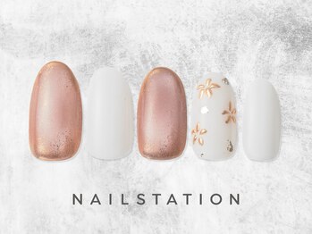 ネイルステーション 渋谷マークシティ店(NAIL STATION)/ミラーネイル/パラジェル