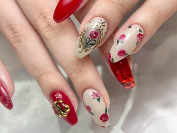 リアンジェ(Lianje)/薔薇ネイル